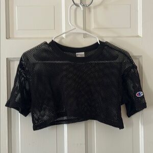Champion Black Mesh Tee